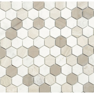 Мозаика СОТЫ Pietra Mix 3 MAT hex  18x30x6