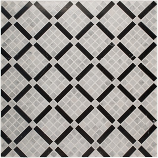    Мозаика DIAGONAL CARRARA 65*15/15*15мм	370*370*10мм