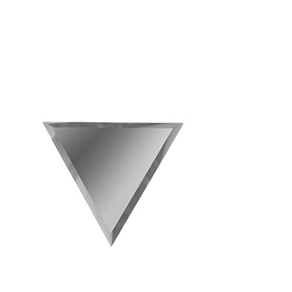 РЗС1-01(вн) Половина зеркальной серебряной плитки 