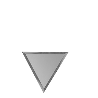 РЗСм1-01(вн) Половина зеркальной матовой серебряной плитки 