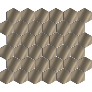 БС1	Зеркальная мозаика БРОНЗА СОТА р-р 356*300ММ