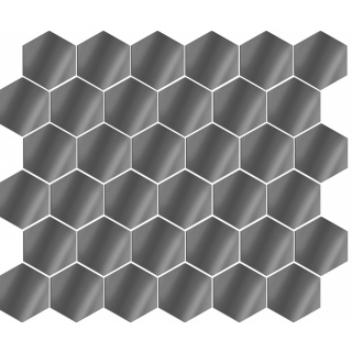 ГС1	Зеркальная мозаика ГРАФИТ СОТА р-р 356*300ММ