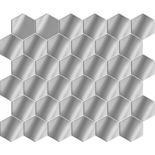 СС1	Зеркальная мозаика СЕРЕБРО СОТА р-р 356*300ММ